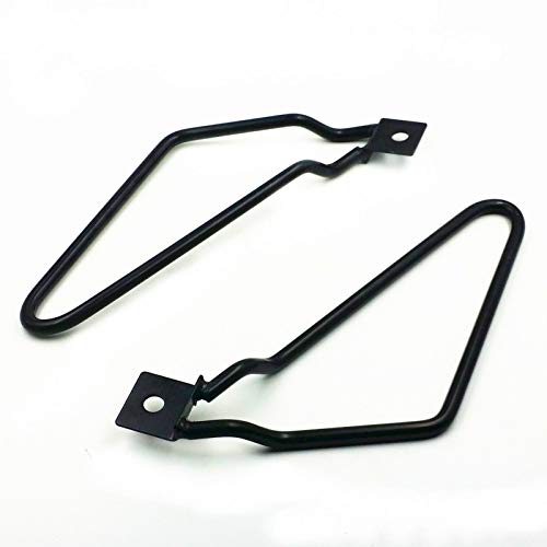 Black Saddle bag Support Bars Mount Bracket For Harley Sportster XL Dyna Fat bob