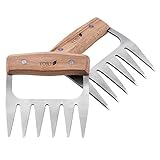 Pulled Pork Shredder Claws Stainless Steel BBQ Meat Handler Forks Easily Handling Shredding Pulling Lifting Serving From Smoker Grill Or Slow Cooker