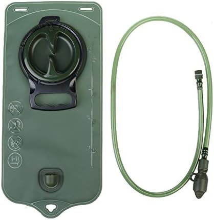 Hydration Water Bladder 2L, Hydration Pack,Sports Backpack Reservoir System With Insulated Mouth Tube Valve - Best for Camping Hiking Climbing Outdoor Cycling and Running,green &amp;blue. (green)