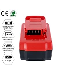 Lasica - Batería de repuesto para cable de portero PC18B PC18BL PC18BLX (2 unidades, 18 V, 4 Ah, batería de iones de litio)