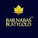 Barnabas Blattgold Imitation Gold Leaf, Transfer Patent [25 Sheets, 5.5 inch], Metal Foil Leaf for Painting, Arts and Crafts