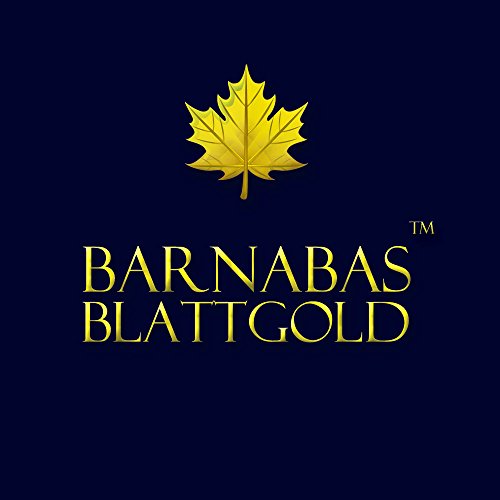 Barnabas Blattgold Imitation Silver Leaf, Loose Sheets [100 Sheets, 5.5 inch], Metal Foil Leaf for Painting, Arts and Crafts