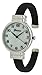 Women's Classic Snake Style Easy Read Bangle cuff Watch-Black