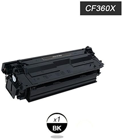 DOREE Compatible Toner Cartridge for HP 508x CF360X Colour LaserJet Enterprise M552dn M553n M553dn M553x Flow MFP M577 M577c M577z M577dn M677f (Black)