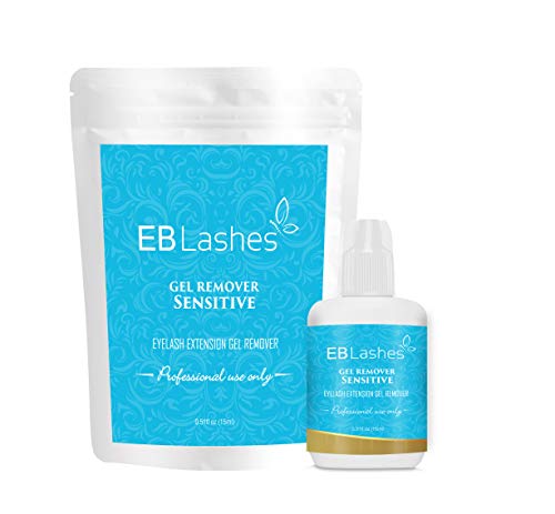 EB Lashes SENSITIVE Eyelash Extension Remover Gel For No Burn Eyelash Extension Glue Removal Fast Action Dissolves Even The Strongest False Lash Adhesive In 60 seconds 15 ml