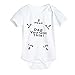 GBSELL Baby Boys Girls Newborn Infant Letter Print Romper Clothes Outfits (White, 6-12 Month)