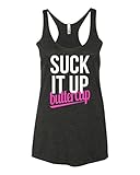 Panoware Women's Workout Racerback Tank | Suck It Up Buttercup
