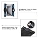 Syntus LED Car Trash Can Waterproof Garbage Bag Artificial Leather Storage Pocket Leak Proof Reusable Back Seat Hanging Auto Garbage Can Suspended Folding Magnetic Adsorption (Black)