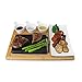 Zelancio Premium Lava Hot Stone Cooking Platter, Hot and Cold Lava Rock Cooking Stone Set, Hibachi Grilling Stone