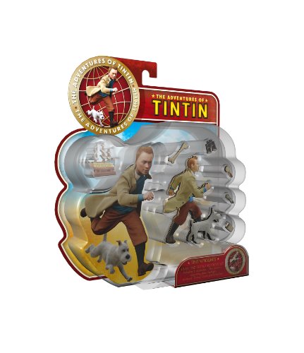 Adventures of Tintin with Snowy Report Set Figures