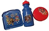 Paw Patrol Lunch Set, BPA Free Sandwich Container, Pull Top Water Bottle, Flip Top Snack Container