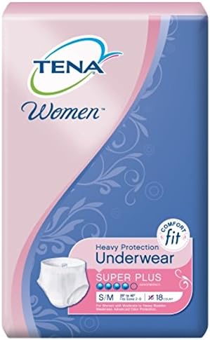 Case of 72 TENA Women White Female Underwear 29 to 40 Inch Waist / Hip