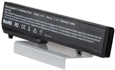 [11.1V, 6 cells, 5200mAh] GPCT Li-ion Battery For Dell Vostro 1310 1320 1510 1520 2510 Series replace 312-0725 312-0724 312-0859 312-0922 0K738H 0N950C 0N956C 0N958C K738H N950C N956C N958C G276C PP36L T112C T114C T116C