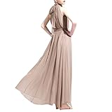 iecool Women's Sexy High Neck Sleeveless Cocktail Party Evening Long Maxi Dress