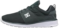DC Men's Heathrow Skateboarding Shoe, Dark Green, 6