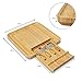 Organic Bamboo Charcuterie Board with a Pullout Drawer and Cutlery Set- The Ultimate Eco Friendly Serving Tray for Wine, Cheeses And Meats- Precise Craftsmanship