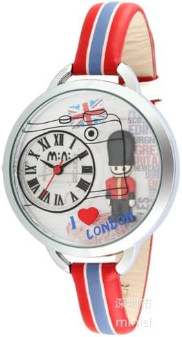ufengke® nice children watch for ladies/women/girls-red leather strap i love london theme