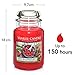 Yankee Candle Red Raspberry Scented, Classic 22oz Large Jar Single Wick Candle, Over 110 Hours of Burn Time
