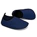 L-RUN Toddlers Boys Girls Aqua Socks for Swimming Walking Soft Navy 12-18 Month=EU19-20