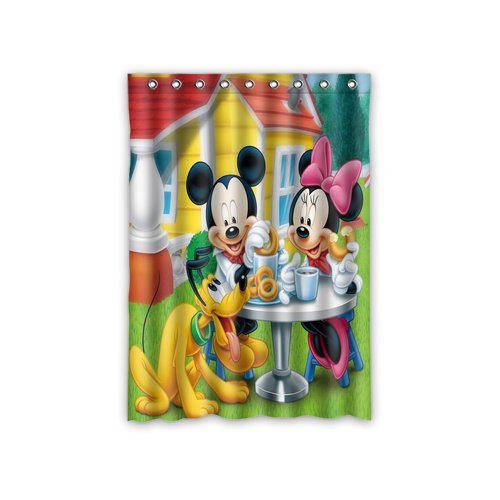 Scottshop Custom Mickey Mouse Window Curtain Thermal Insulated Blackout Window Curtains Drapery/Panels/Treatment Polyester Fabric 52" x 72" Inch