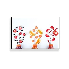 Framed Canvas Wall Art for Living Room, Bedroom Fruits Canvas Prints for Home Decoration Ready to Hanging - 16x24 inches