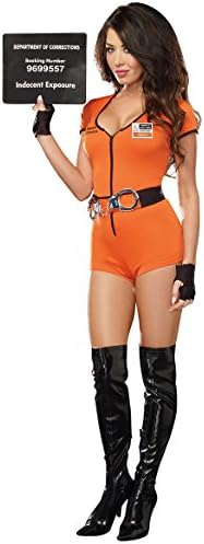 Sexy Locked Up Inmate Costume, Womens Prisoner Costume
