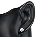 925 Sterling Silver Cut Open Tiny Celtic Knots Symbol Round Circle Post Stud Unisex Earrings 7 mm
