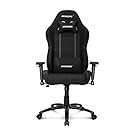 AKRacing K-7 Series Premium Gaming Chair with High Backrest, Recliner, Swivel, Tilt, Rocker and Seat Height Adjustment Mechanisms with 5/10 warranty (Black)