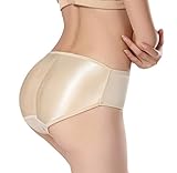 ChongErfei Butt Lifter Padded Panty | Enhancing Body Shaper for Women | Seamless (M fit 26-27.5inch waistline, Nude)