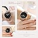 AESOP Women's Watches Rose Gold,Thin Watches for Women,Ladies Watch Black and Gold,reloj para mujer,Womans Watch Simple Casual Wrist Watches Big Lady Watch,Stainless steel Waterproof Minimalist Watch