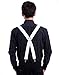 HDE X-Back Suspenders for Men Adjustable Clip-On Elastic Shoulder Strap Braces (White, 42 inches)