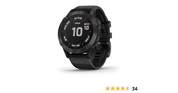 Garmin Fenix 6 Pro, Premium Multisport GPS Smartwatch, Black With Black  Band: Smartwatches: Amazon.com.au