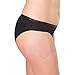 Modibodi Women’s Period Menstrual and Incontinence Underwear in Heavy Absorbency - Organic Classic Bikini Black (USA 2XS / AU 6)