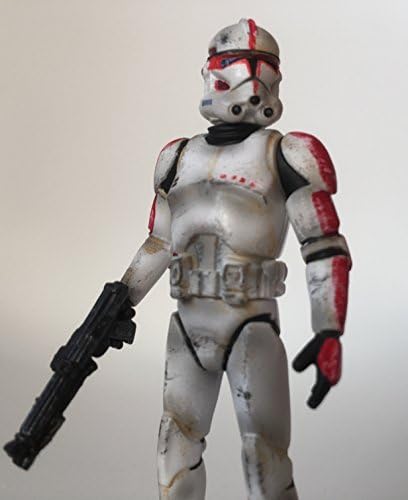 Metakore Star Wars # 12 Clone Trooper Captain Red Phase 2 Original repaint die-cast painted action figure