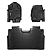 MAXLINER Floor Mats 2 Row Liner Set Black for 2015-2018 Ford F-150 SuperCrew Cab with 1st Row Bucket Seats