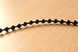 Roller and Roman Shade Blind Beaded Chain Cord 8#,white Plastic Roller Blind Chain Repair 4x6mm, 100yards per lot, Blind Beaded Cord for Roller Blind Fitting, multi-color available (black)