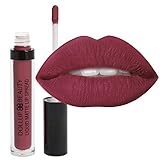 Dollup Beauty Liquid Matte Lipstick Spread with No-Smudge, No-Fade Long Lasting Formula. Choose from 8 glam injected colors. Color 'Goodness' Maroon Red.