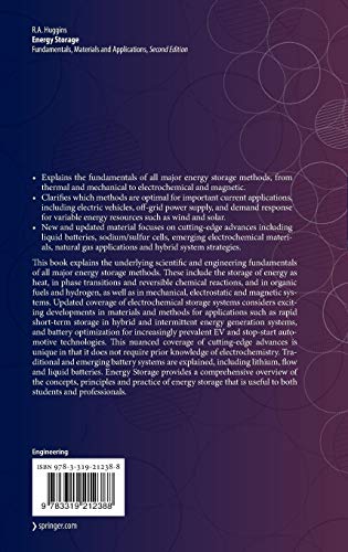 Energy Storage: Fundamentals, Materials and Applications