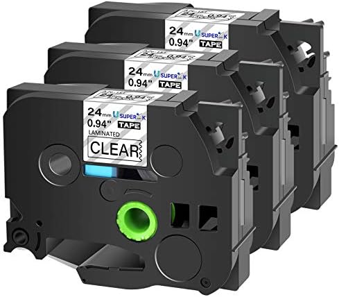 USUPERINK 3PK Compatible Label Tape Replacement for Brother P ...