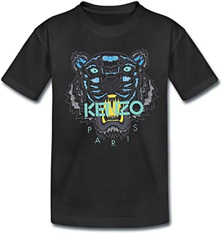 DHSVXBBBB Kids Premium T-shirts Kenzo Logo 2016 Black Size M