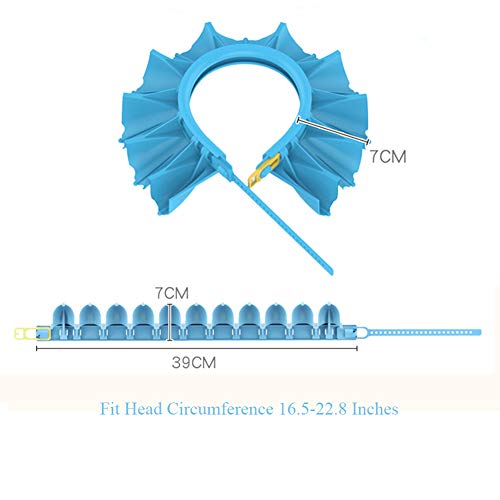 HOOYEE-Safe-Shampoo-Shower-Bathing-Protection-Bath-Cap-Soft-Adjustable-Visor-Hat-for-Toddler-Baby-Kids-Children-Blue-1