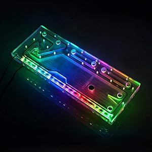 Image of Bykski RBW Acrylic Waterway Boards for Computer Water Cooling Kit Case(Only Acrylic Waterway Boards and Pump) (RGV-LAN-O11)
