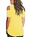 Aolakeke Cold Shoulder Short Sleeve Casual Cold Shoulder Tunic Tops Loose V Neck Criss Cross Blouse Shirts