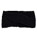 Sannysis Winter Women Weaving Headband Hairband Handmade Bohemia (Black)