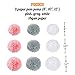 Pococo Premium Baby Shower Decorations for Girl: Party Supplies 55 Pieces Pink, White, Gray Extra Large Kit Includes 