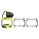 Winnema TFV12 Prince Bulb Glass Rings Silicone Anti Slip Band with Attached Drip Tip Cover Clear Tube