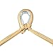 Sunnydaze Caribbean-Style Hanging Rope Hammock Chair Swing with Adjustable Stand - 300-Pound Capacity - Tan