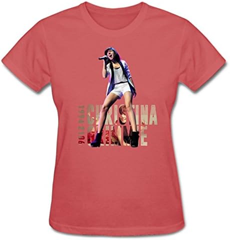 WDFO Christina Grimmie Popular Singer 1994-2016 Custom Women T Shirt Cotton pink XXL