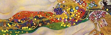 Bilderdepot24 Bild Auf Leinwand | Gustav Klimt   Wasserschlangen II (1906 07) In 40x30 Cm Als Wandbild | Wand Deko Dekoration Wohnung Alte Meister | NEU 180206 40x30 W2