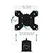 WALI Universal Single LCD Monitor Fully Adjustable Gas Spring Wall Mount Fits One Screen VESA up to 27”, 15.4 lbs. Weight Capacity (GSWM001), Blackthumb 3